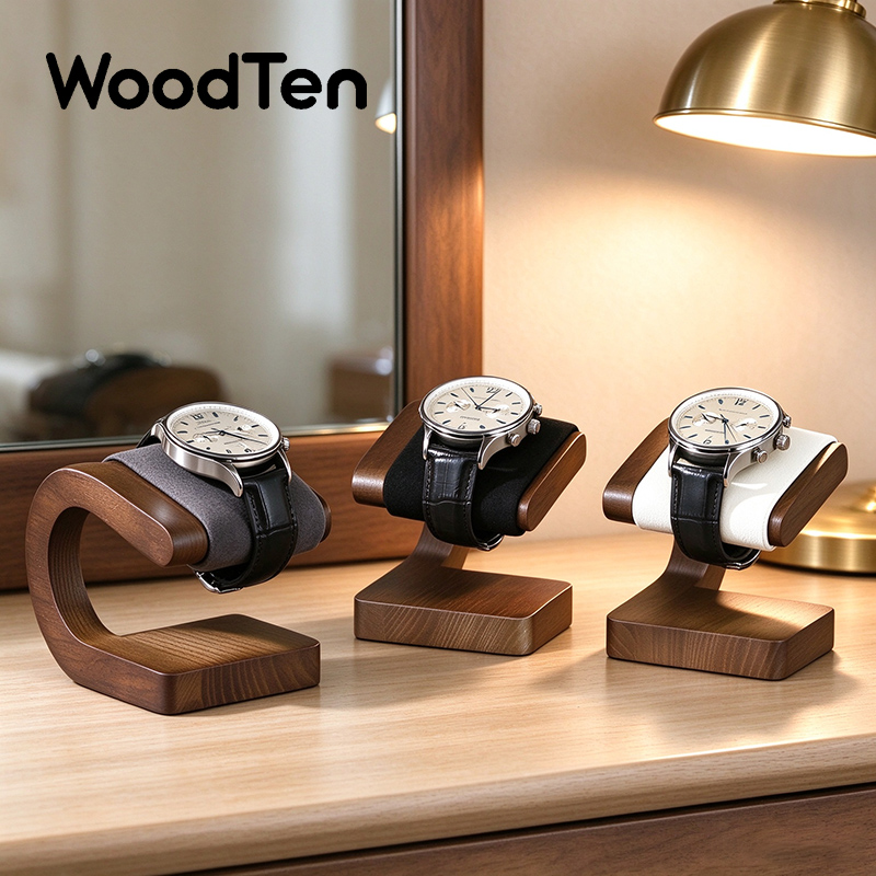 Jewelry And Watches Inc - 우드텐(WoodTen) 신제품 시계 진열대, 호두나무 소재의