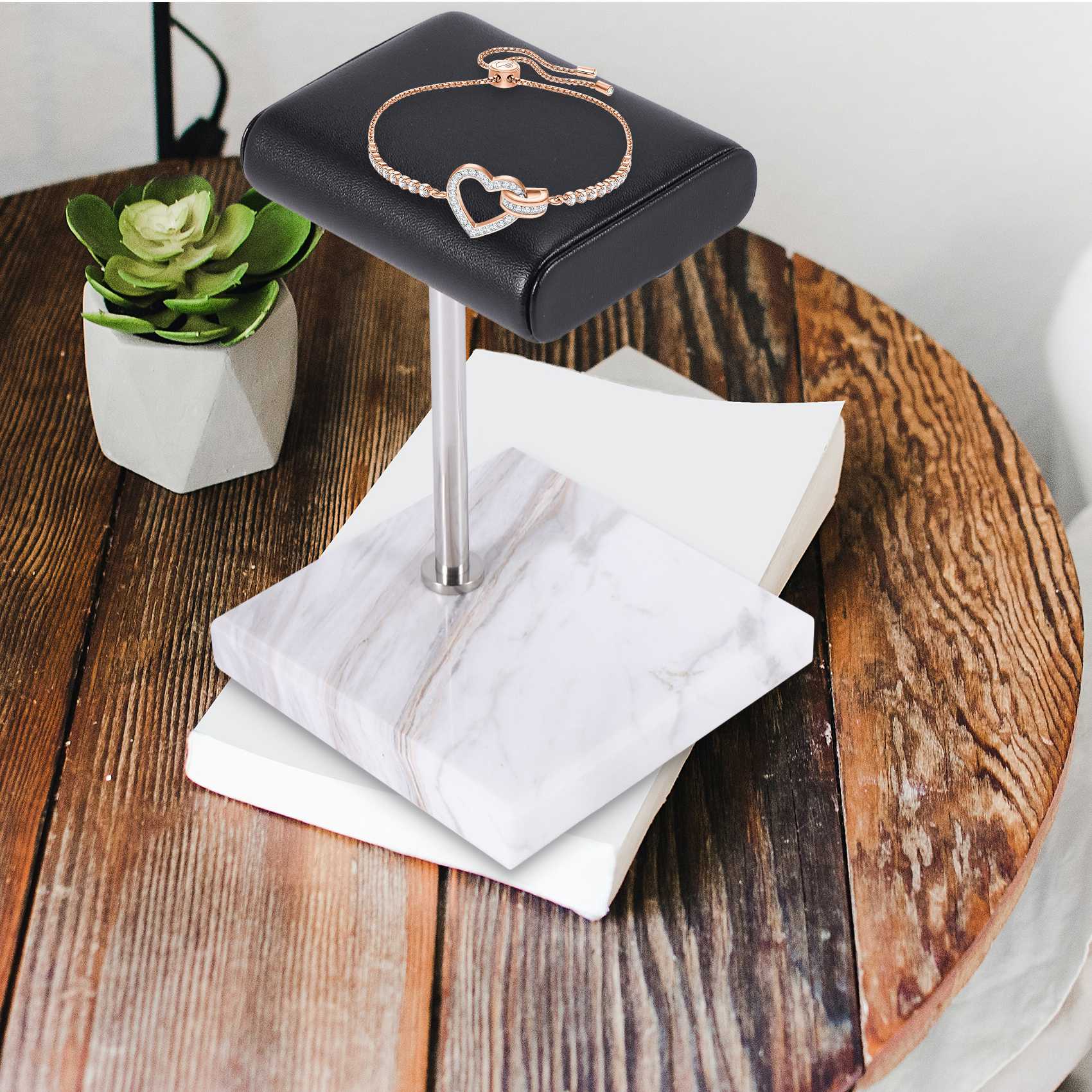 ABQR 화이트 대리석 시계 팔찌 디스플레이 스탠드 블 - Jewelry For Watches 리뷰 및 가격